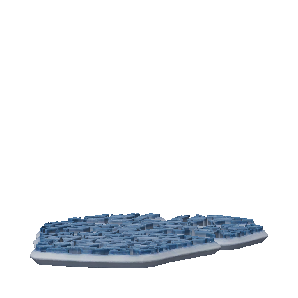 3D Model: A 3D model of a flexible protective armor pad insert The ...