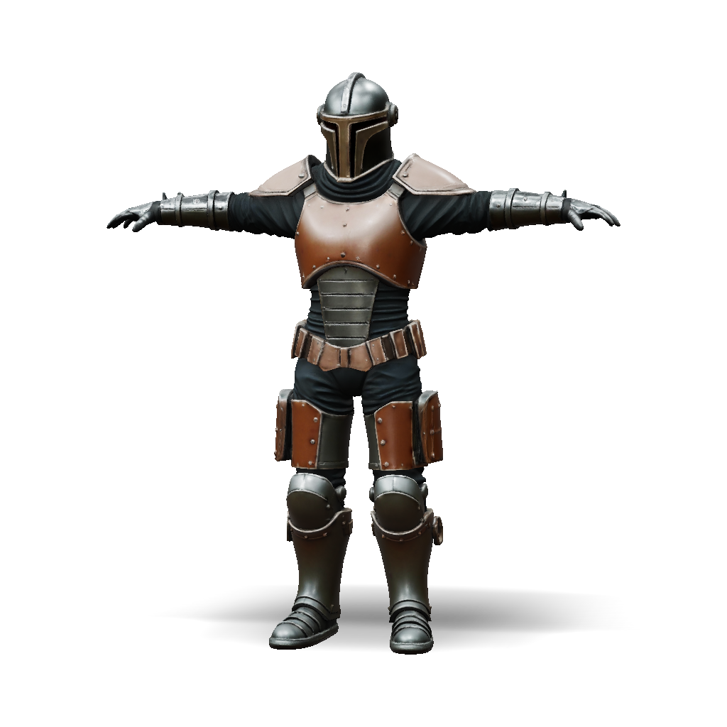 3D Model: Heavy industrial modular armor for a cinematic 3D trailer ...