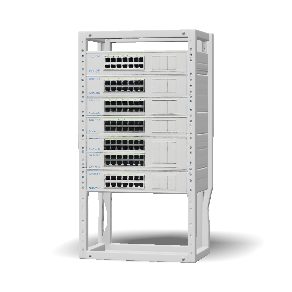 3D Model: Create a modular hard surface CAD style 3D model of a white ...
