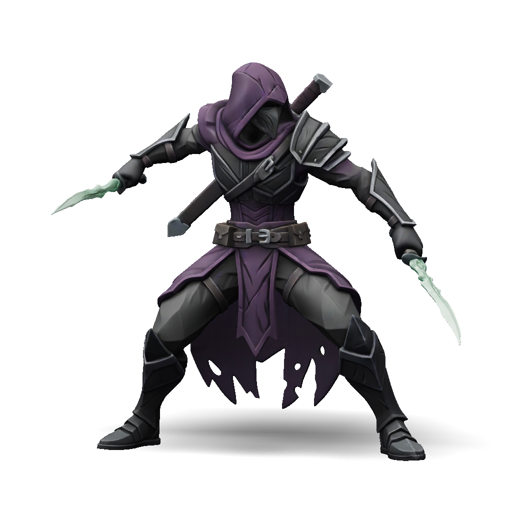 Assassin Character Model 3D Model: Create a highly detailed stylized 3D assassin character ...