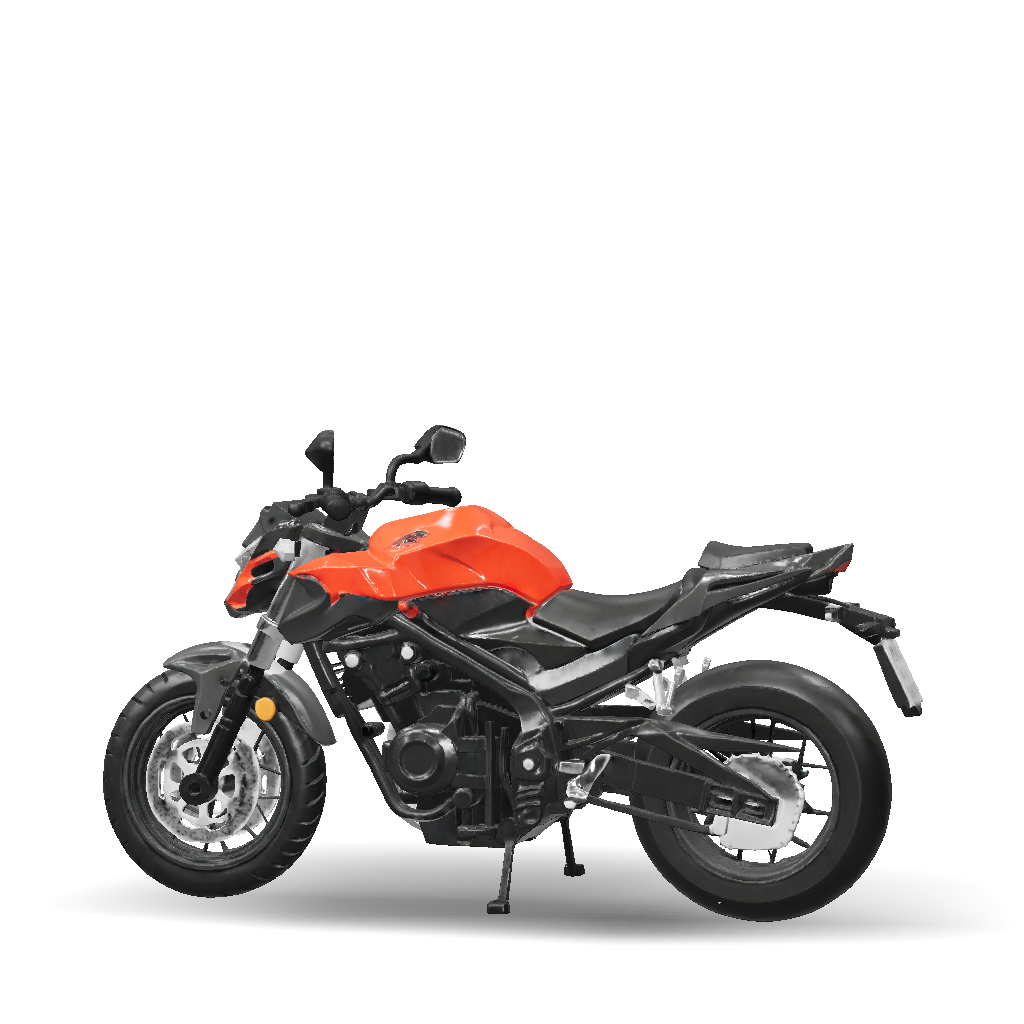 Cbf400 3D Model: Honda CBF400 1 12 motorcycle model in red and black with ...