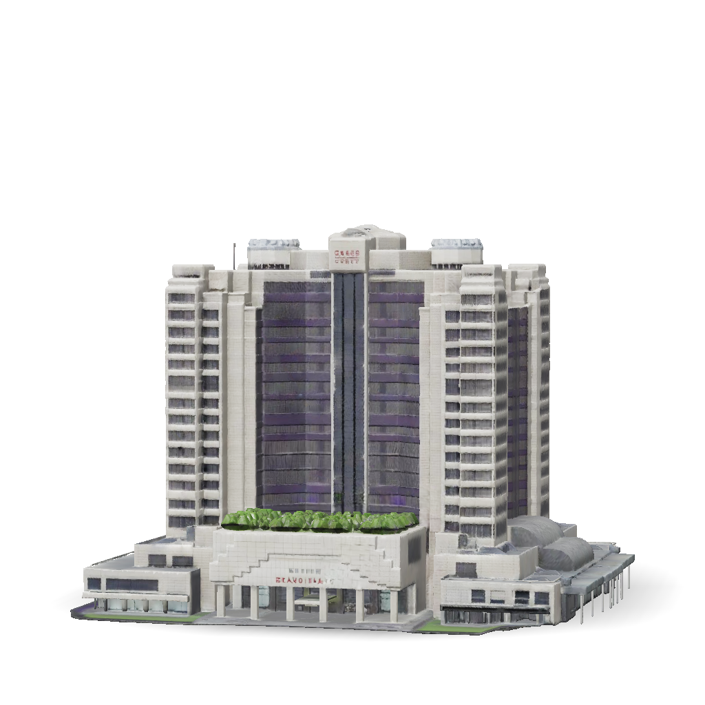 3D Model: make a detailed model of Taipei hyatt hotel just the building ...