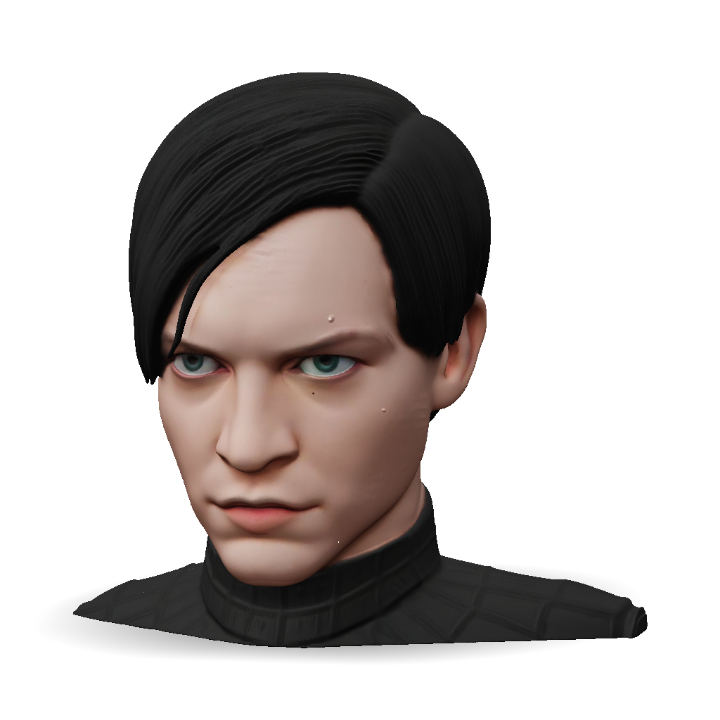 3D Model: Spider Man Black Suit character model with black suit texture ...