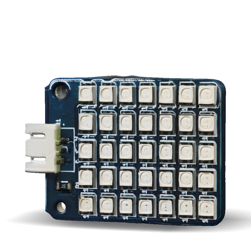 3D Model: Led Matrix Board With A Grid Of Surface Mount LEDs And A ...
