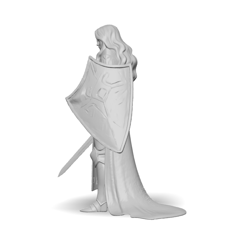 Fantasy Knight 3D Model, Download Free Armored Knight With Glowing ...