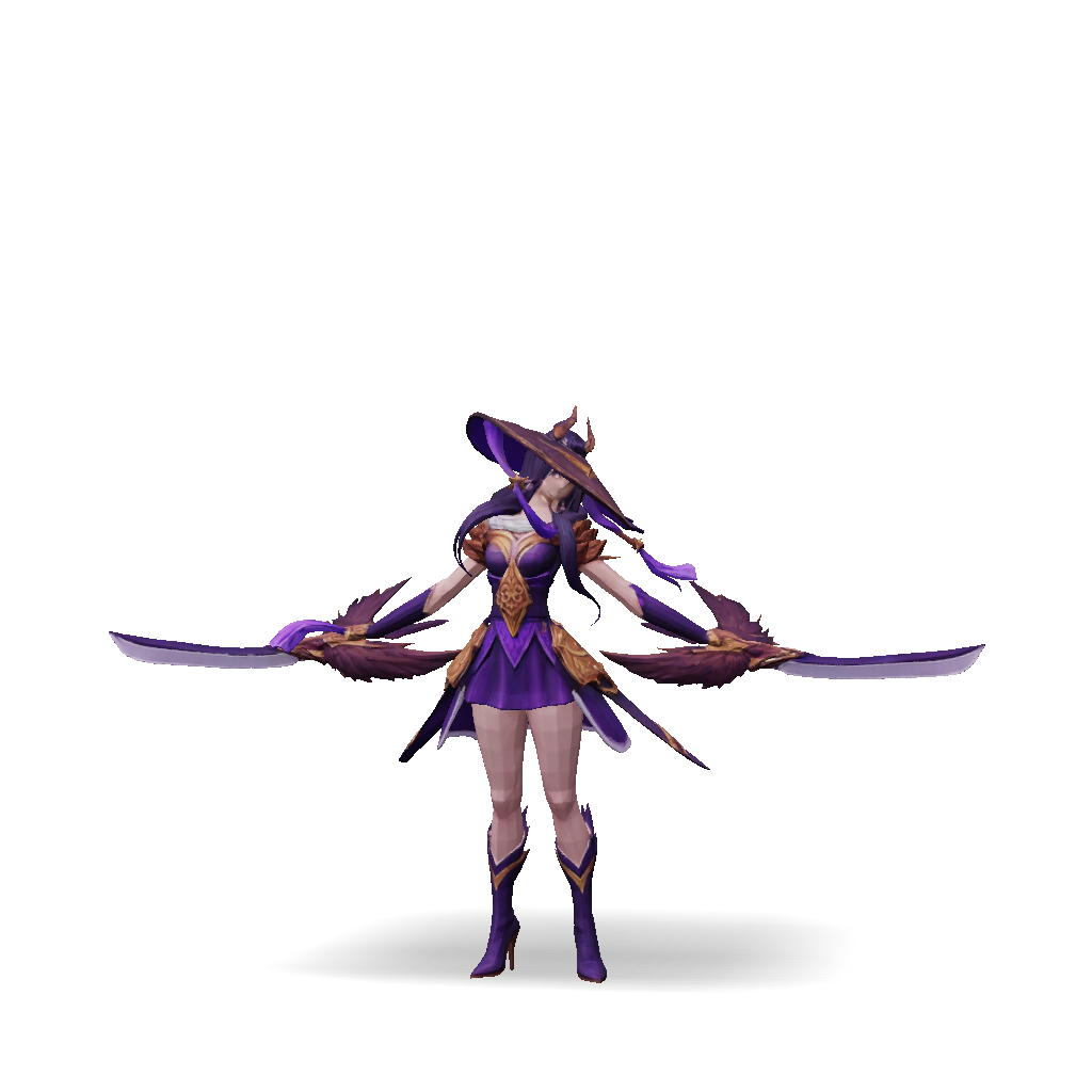 3D Model: female fantasy warrior with ornate armor and large blade in ...