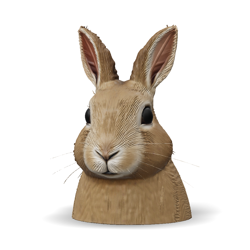 Realstic Rabbit Head 3D Model: Realistic Rabbit Head