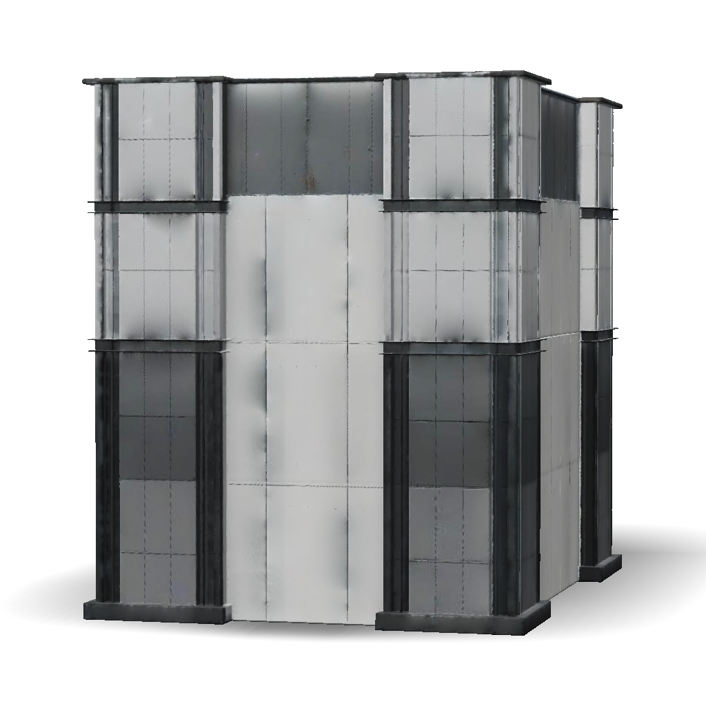 3D Model: A High Resolution Industrial Building Simple Rectangular ...