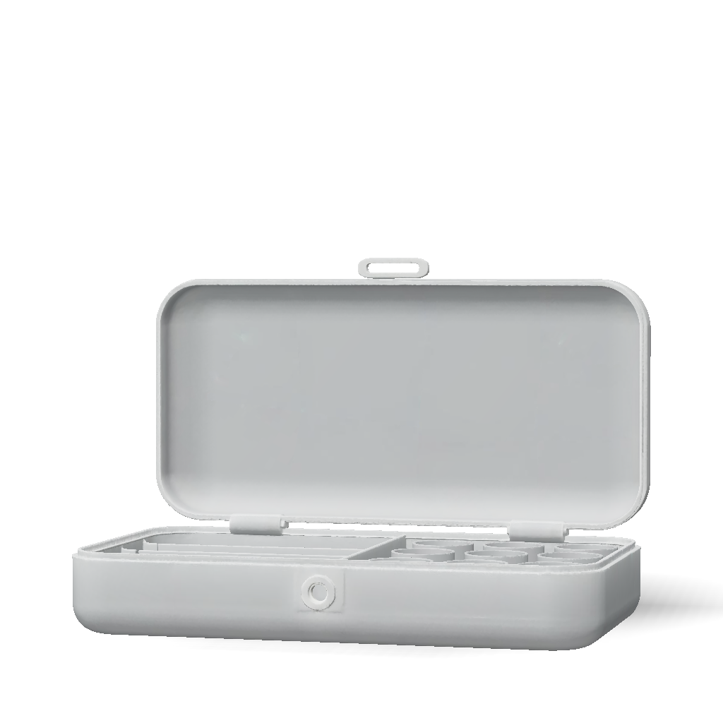 Rectangular Snap Case 3D Model: Rectangular Hinged Case 180x100x40mm With Integrated Snap ...