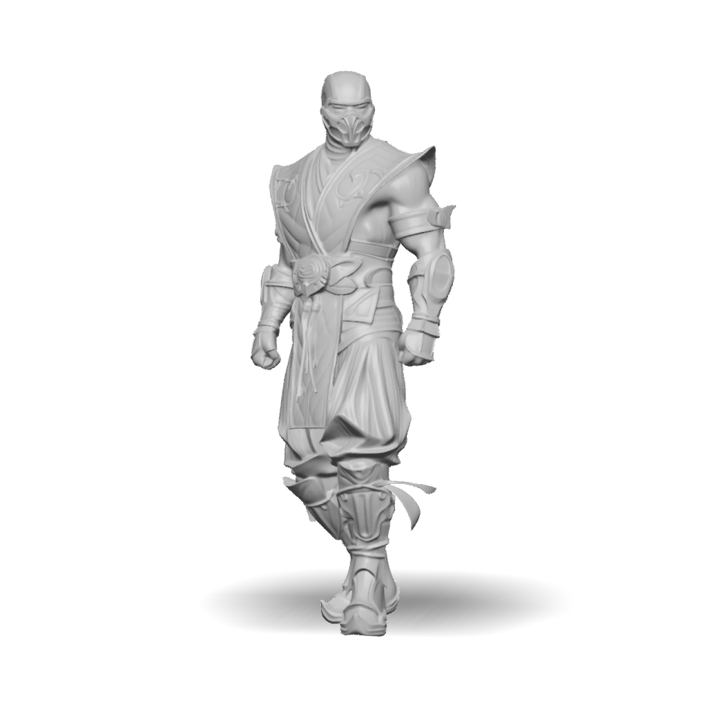 3D Model: fantasy armored warrior with blue and silver armor ornate ...