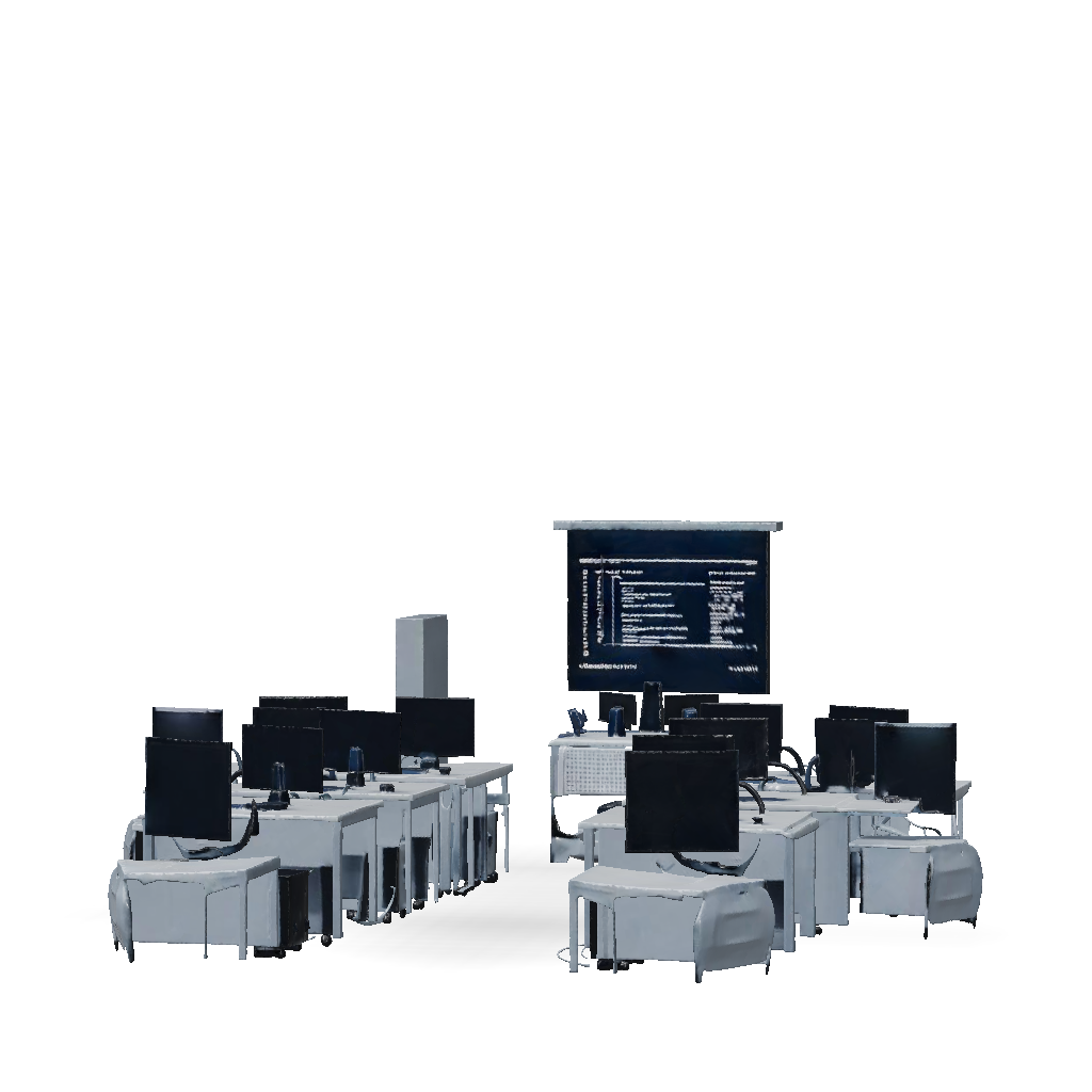 3D Model: OFPPT style computer lab classroom interior Professional IT ...