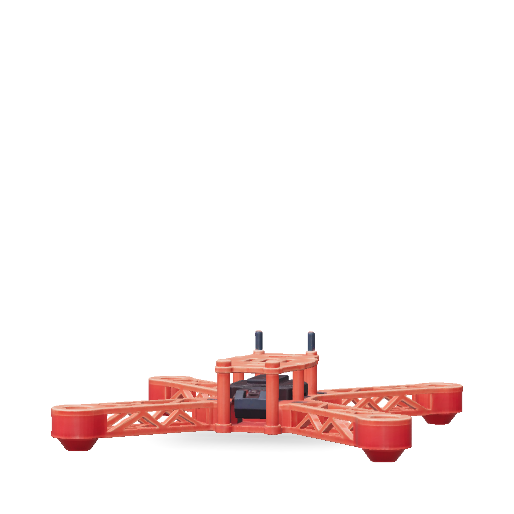 3D Model: sturdy 65mm micro quadcopter chassis PETG body reinforced ...
