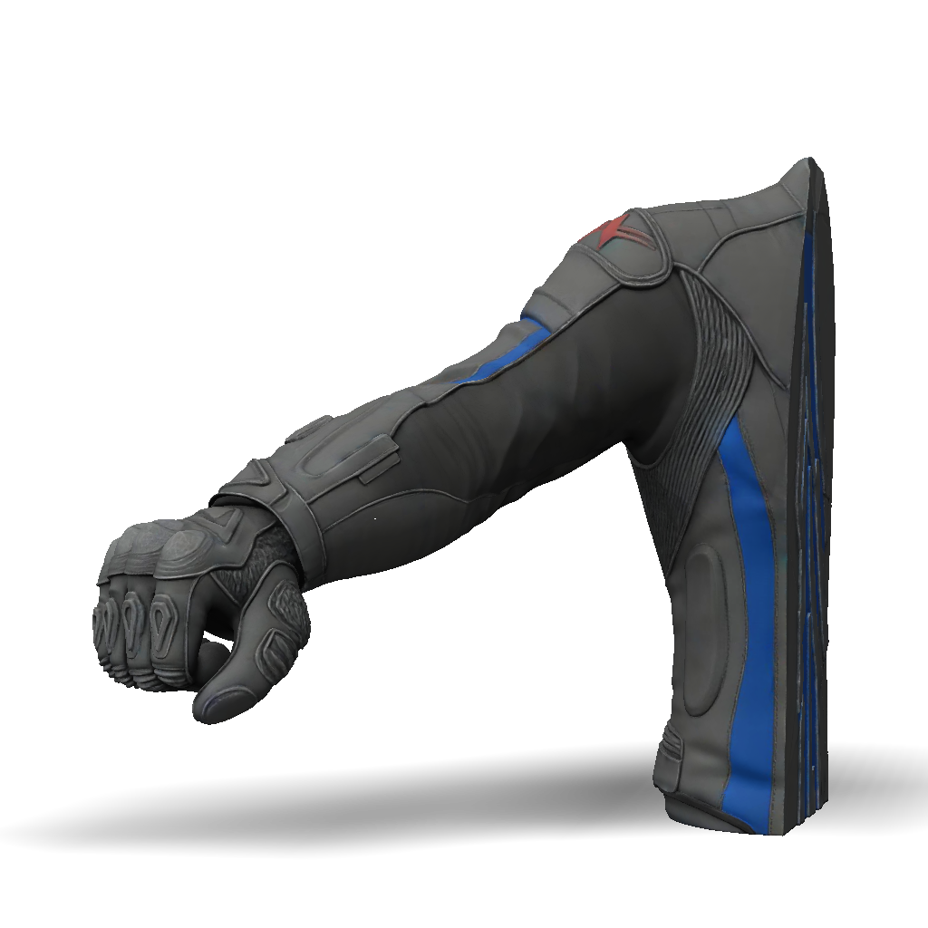 3D Model: A Highly Detailed 3D Model Of A Single Motorcycle Rider S Arm ...