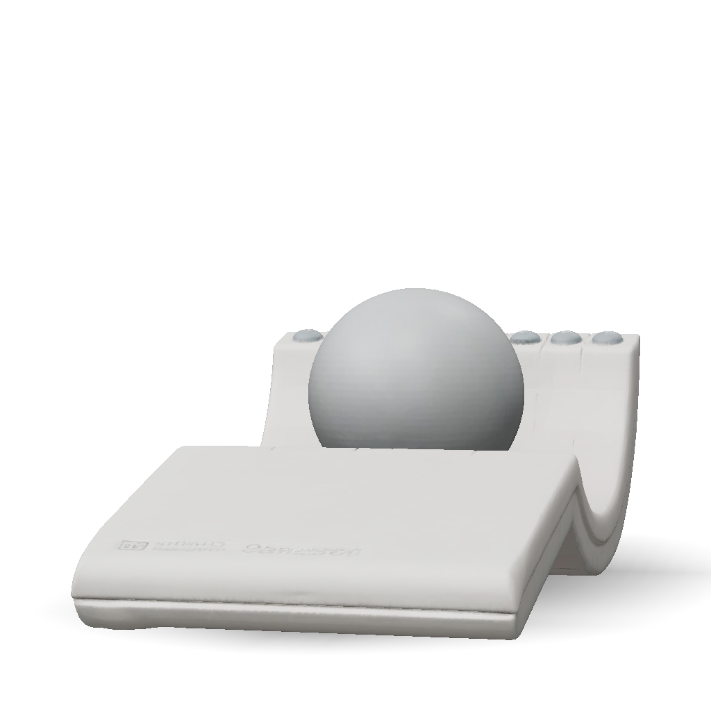 Spaceball Computer Tool 3D Model: spaceball input device with spherical knob white plastic HP ...