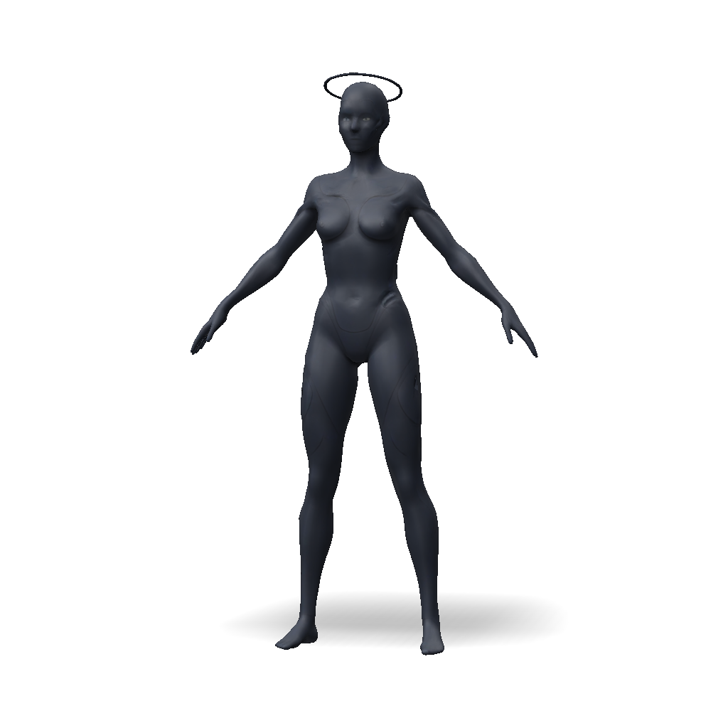3D Model: Create a stylized mid poly humanoid 3D character base mesh ...