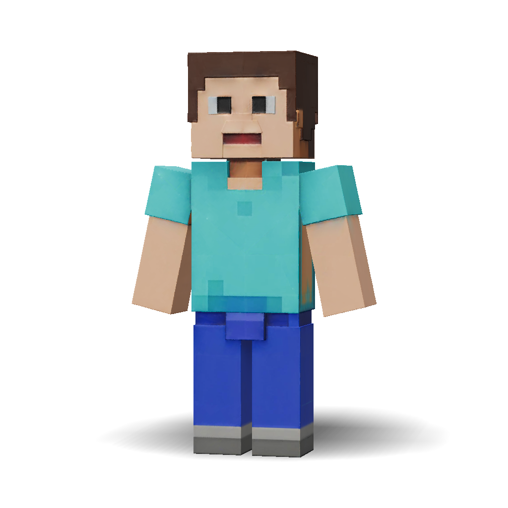 Minecraft Style Characters Models 3D Model: Make me a Minecraft style character with a Srelnevikrvrm skin ...