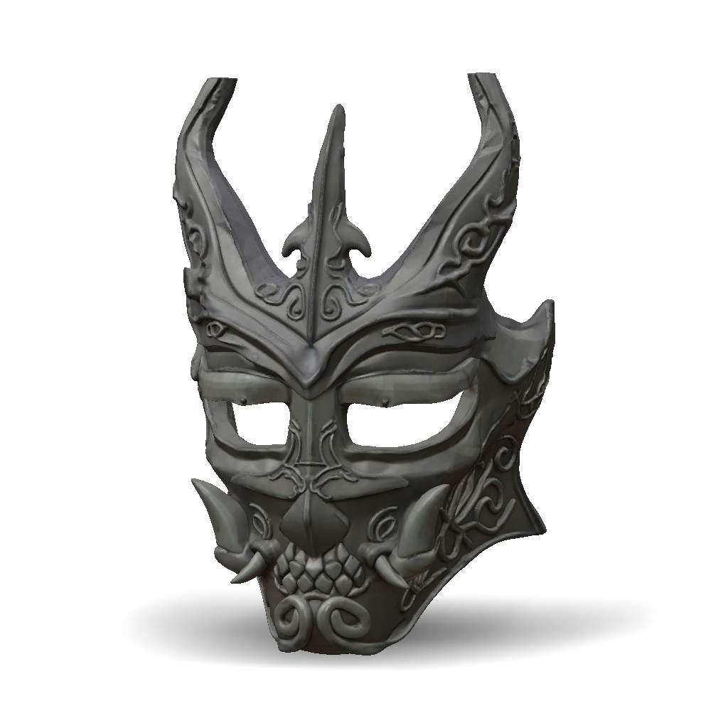 Weavers Mask Vectorised 3D Model: Generate this images from shadow slave it is refer as weaver ...