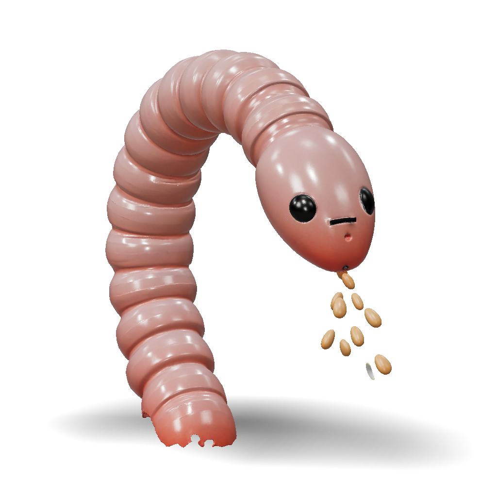 3D Model: create a 3d image of earth worm robot that dicks in soil and ...