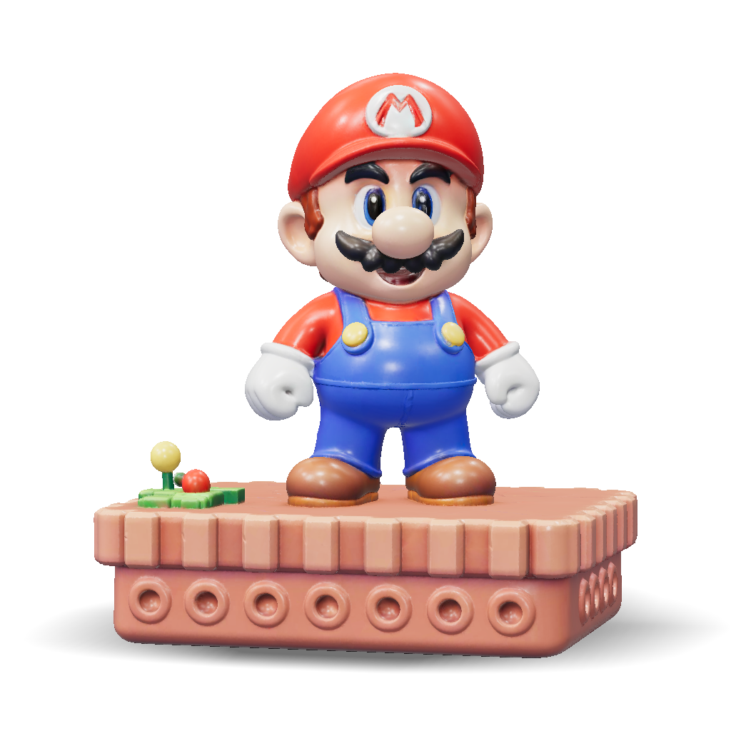 3D Model: Mario de Super Mario Bros 3 do NES