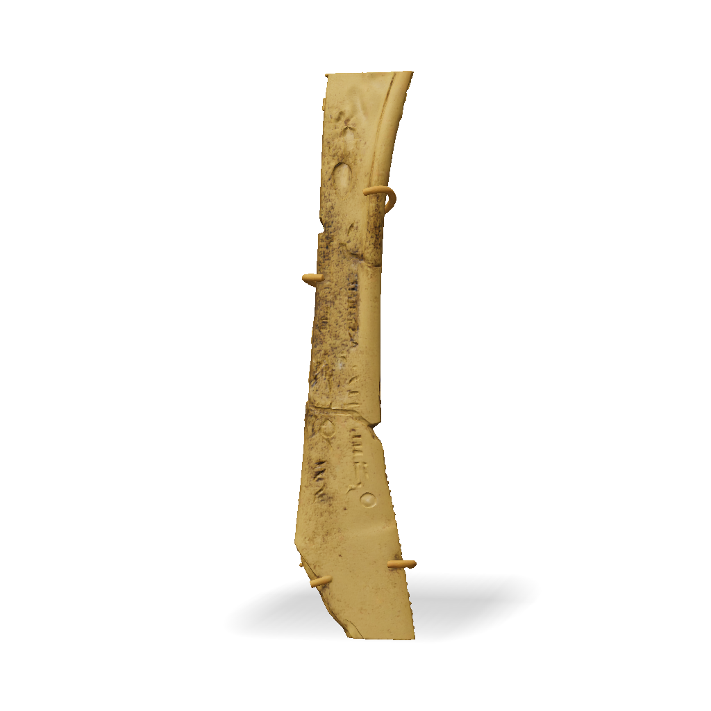 3D Model: Ancient bone tablet with carved inscriptions bone texture and ...