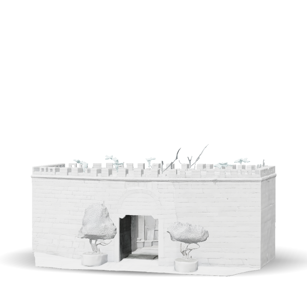 Anci Model 3D Model: 3D white model structure only no textures low poly of Chinese ...