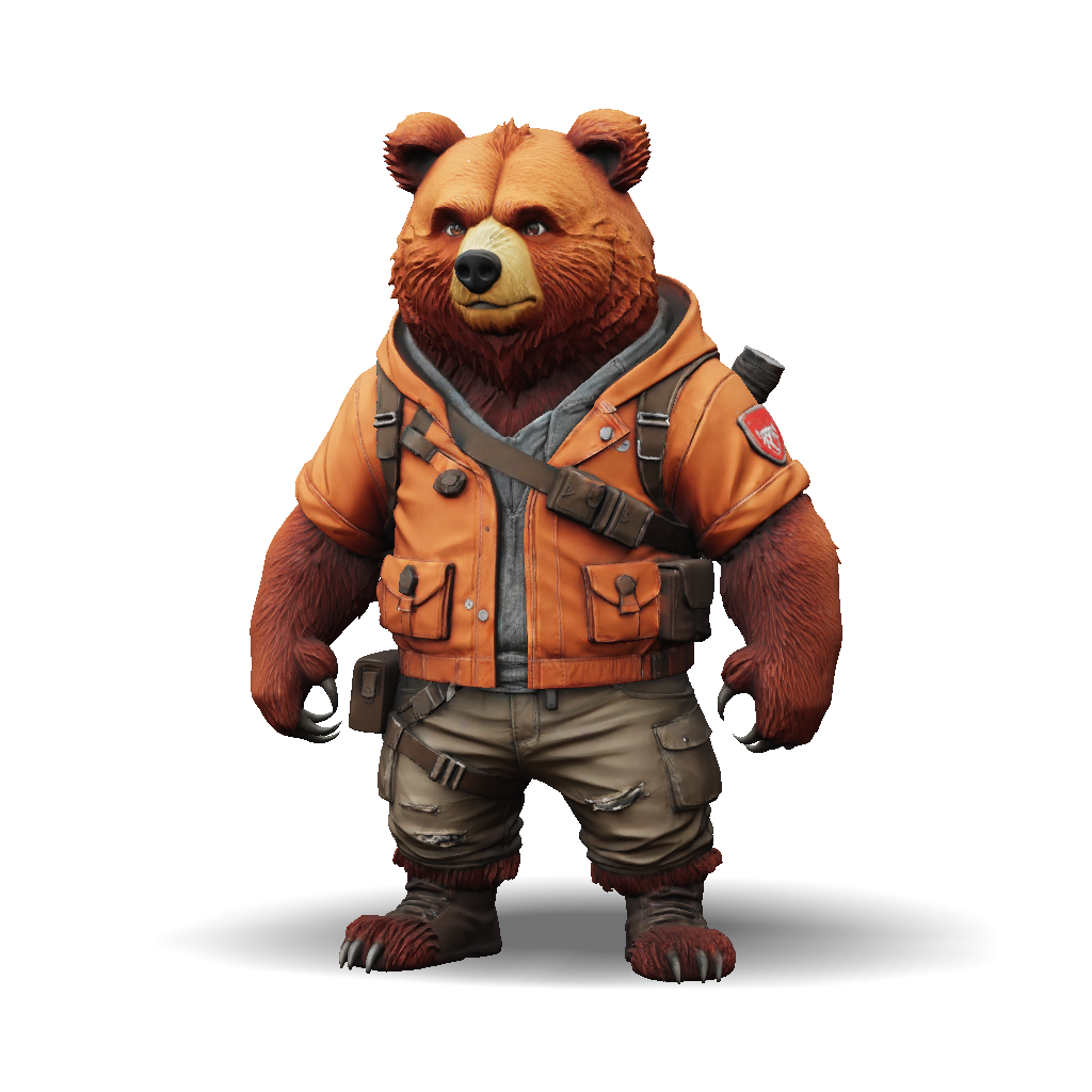 Adventurous Bear 3D Model, Download Free Teddy Bear Adventurer Model ...