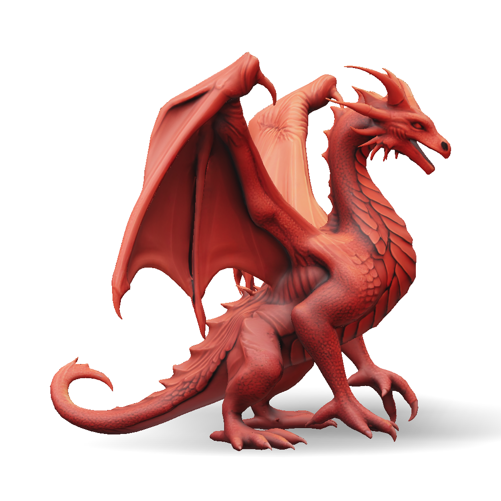 Red Dragon 3D Model, Download Free Red Dragon Dragon With Detailed ...