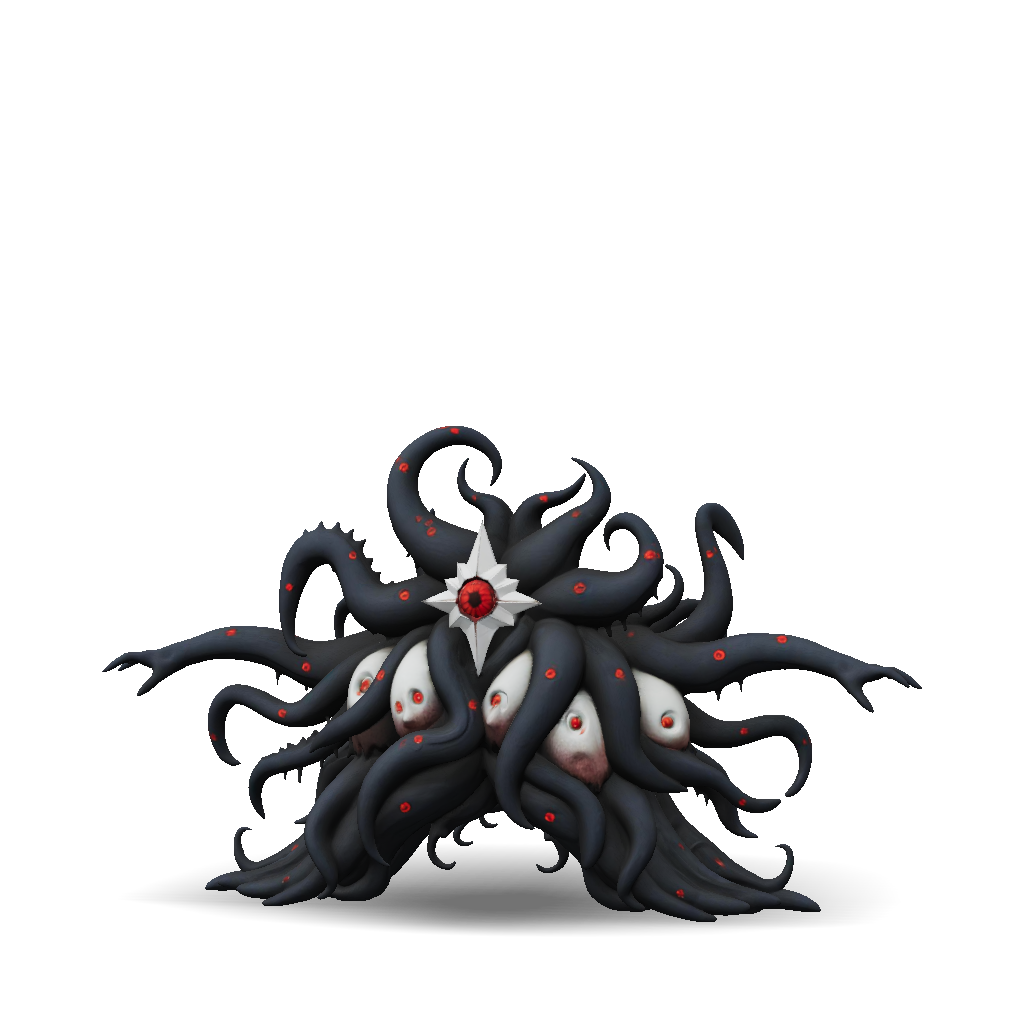 3D Model: Tentacled Eldritch Creature With Central Red Eye Multiple ...