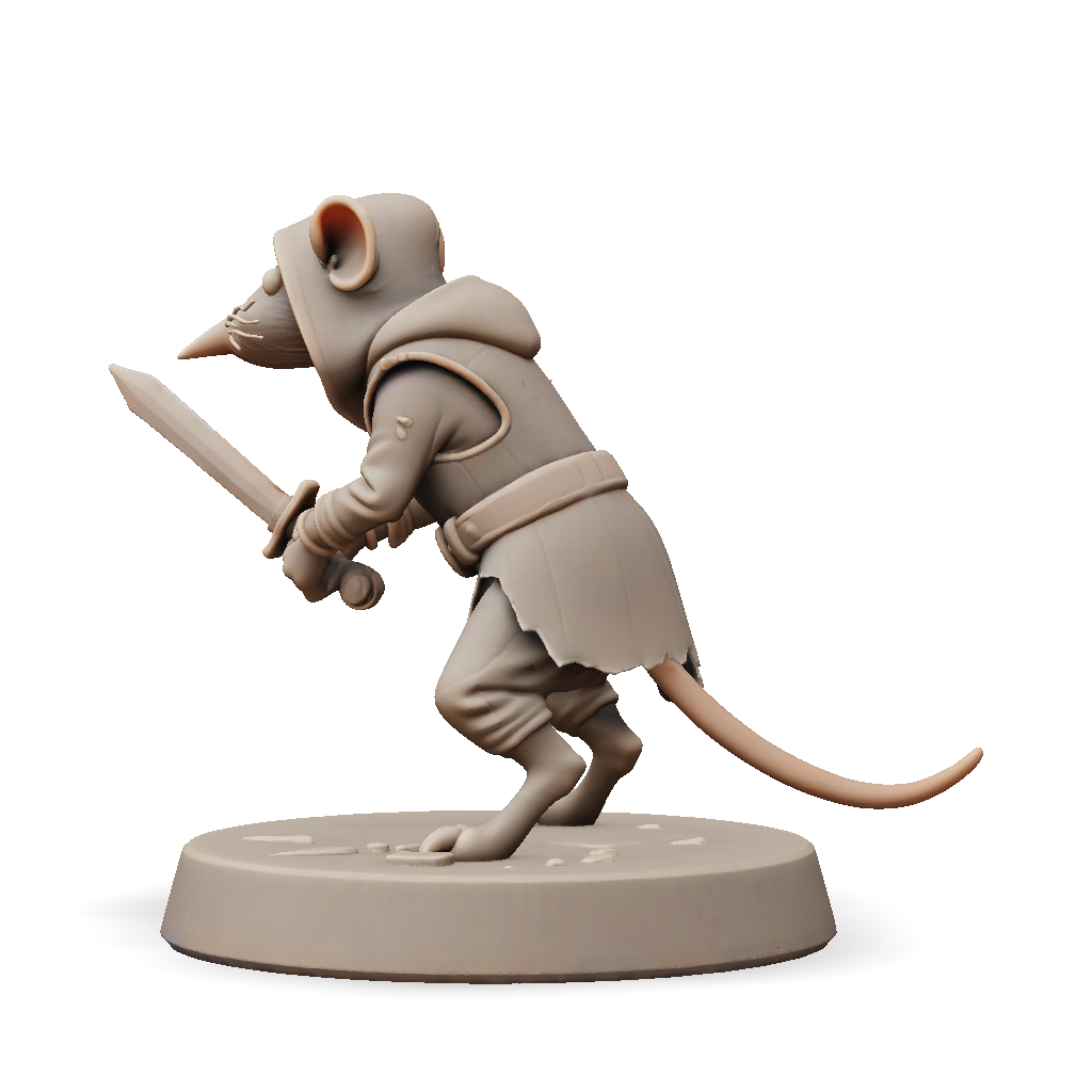 3D Model: A high detail 3D printable miniature sculpture of a bipedal ...