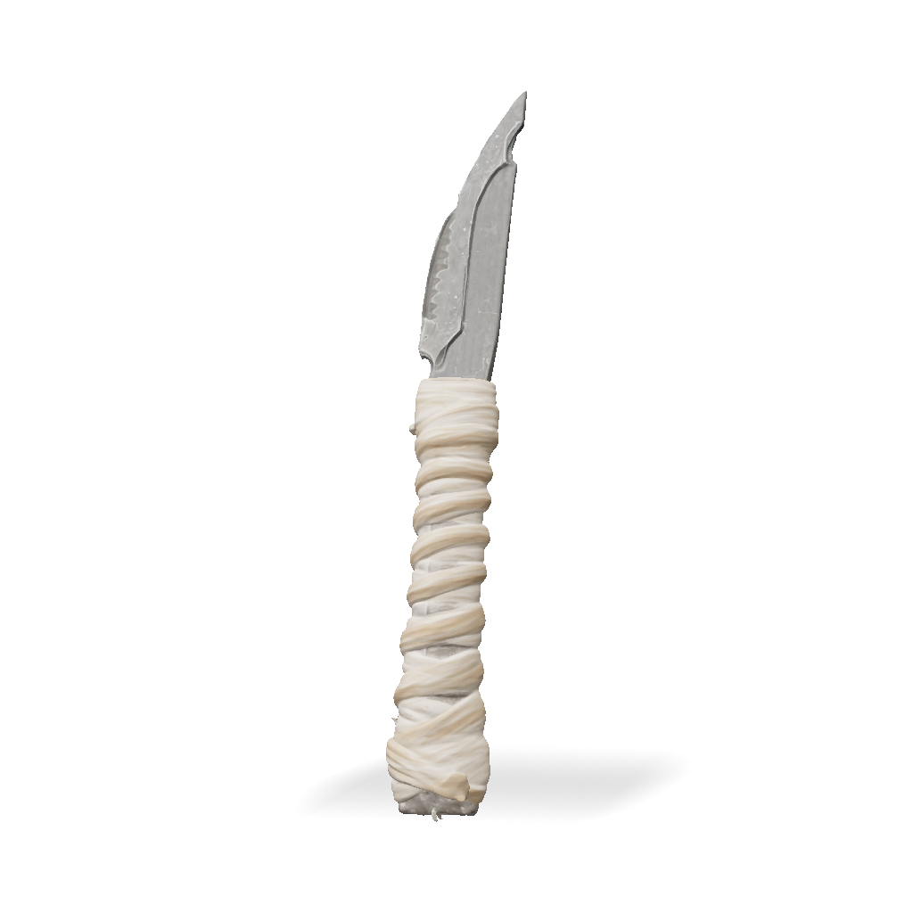 Wrapped Dagger 3D Model, Download Free Dagger With Wrapped Handle Dark ...