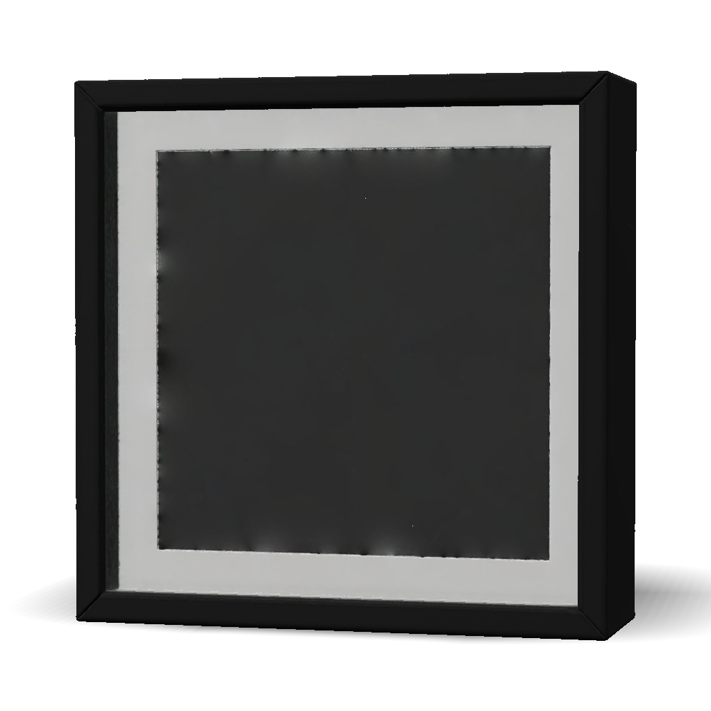 3D Model: Generate a 3D model for the front piece of a square backlit ...