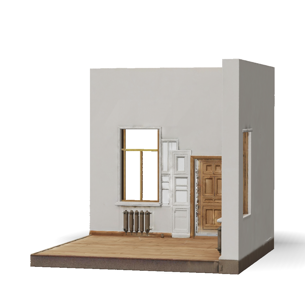 3D Model: 3D Isometric Model Of An Empty Soviet Era Apartment Layout ...