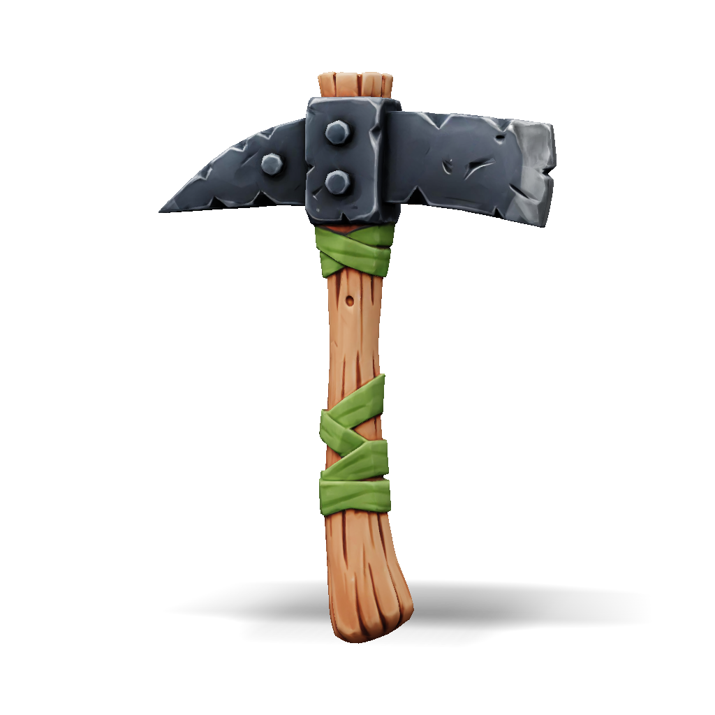 3D Model: Stylized Low Poly Dual Head Pickaxe Fantasy RPG Game Asset ...