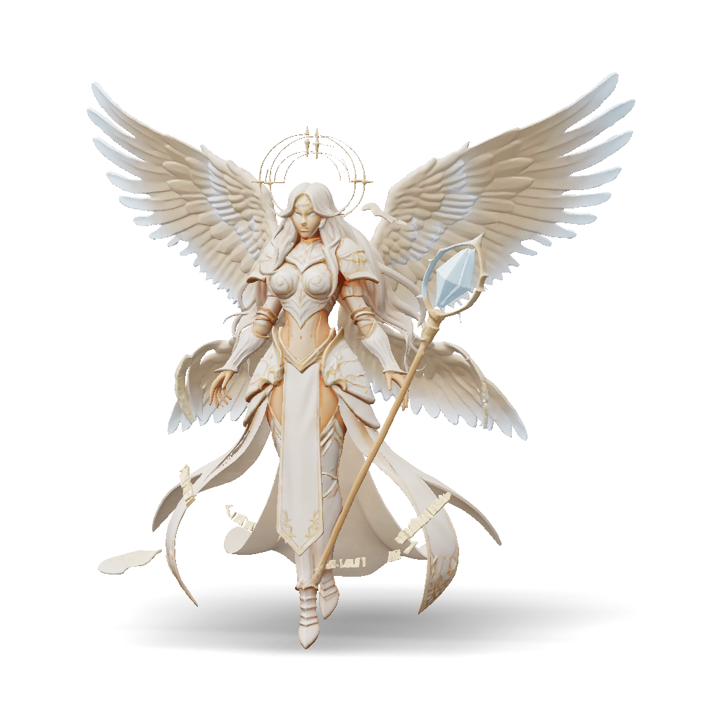 Hi Ranking Angel 3D Model: Create A High Quality 3D Model Of Seraphina The Highest ...