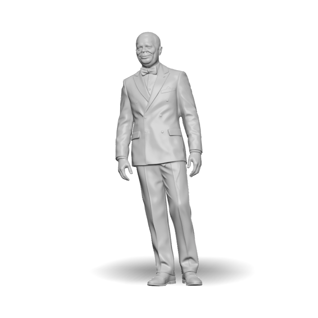 Businessman 3D Model, Download Free Full Body Gray Suit Clad Male ...