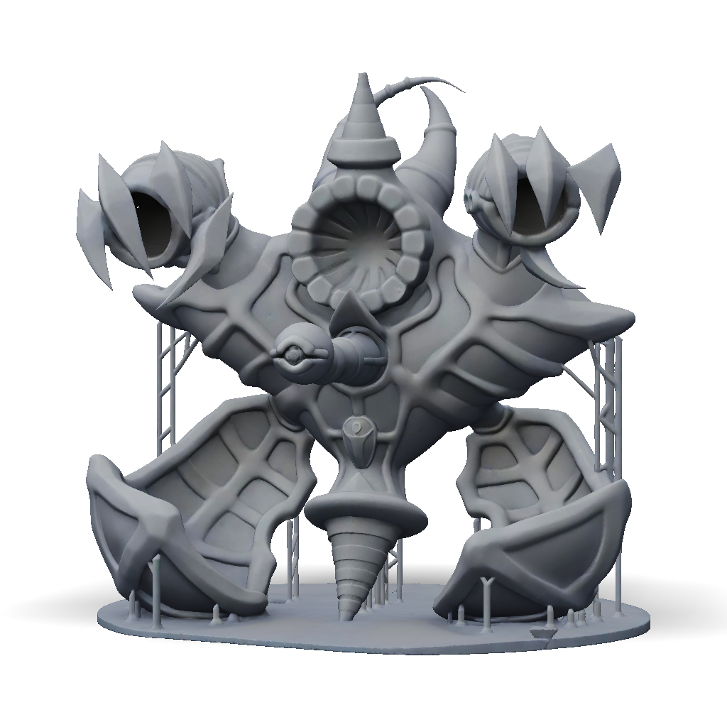 3D Model: large fantasy machine with twin cannon like limbs central ...