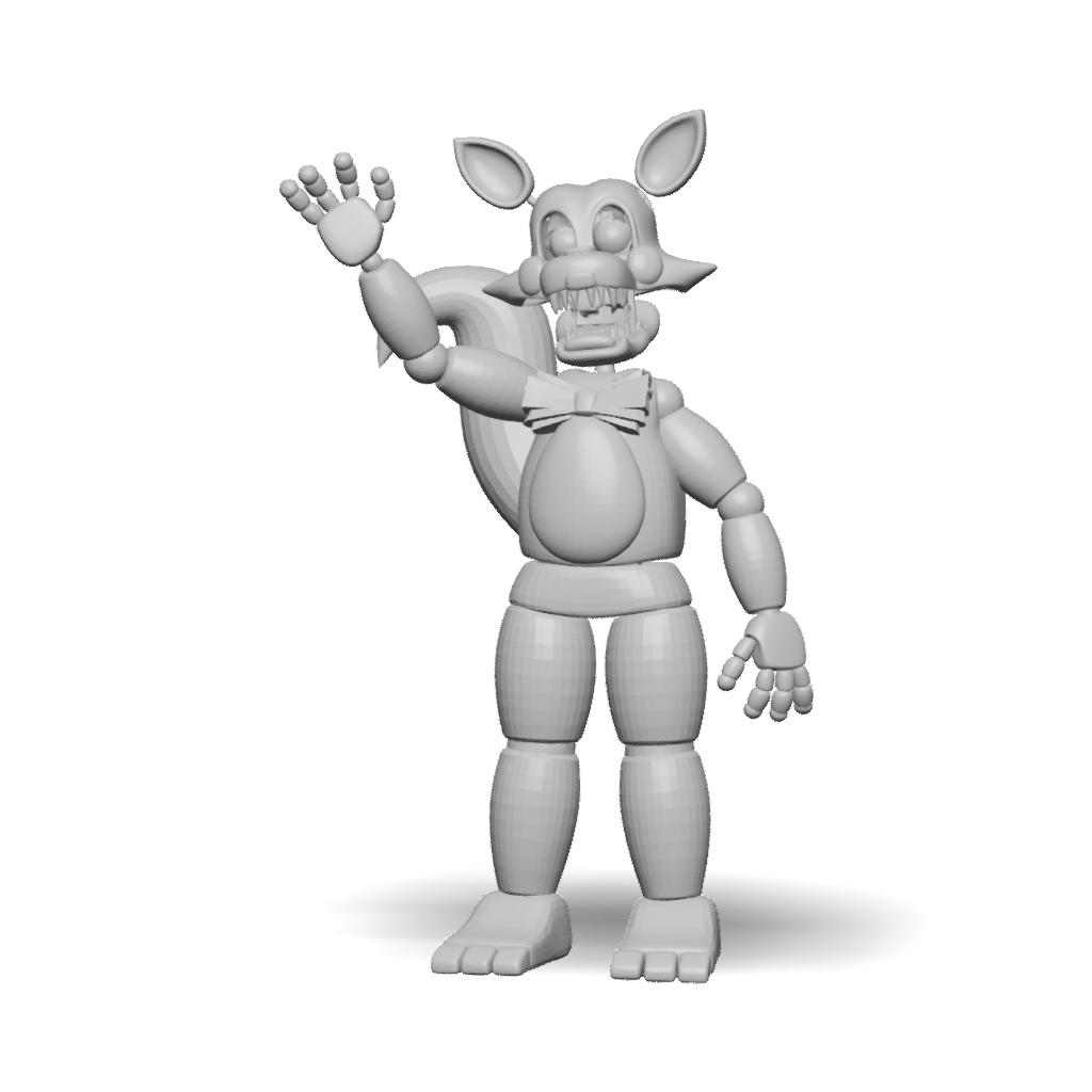 Fnaf Pink Rabbit 3D Model: animatronic bunny character from Five Nights at Freddy s pink ...