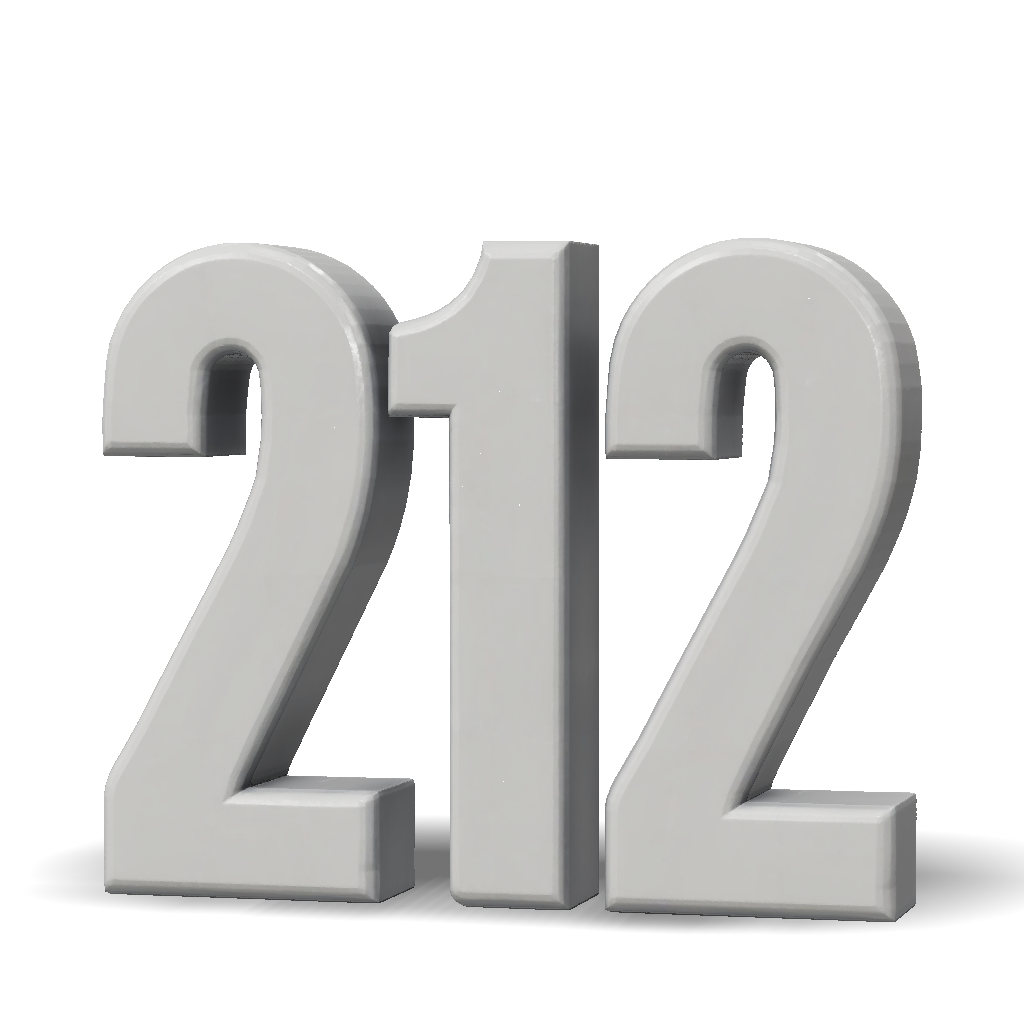 3D Model: haz el numero 212