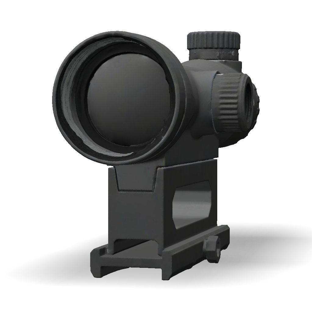 Project Delta Acog 3D Model: 4x ACOG tactical scope realistic mount NO GLASS LENS empty ...