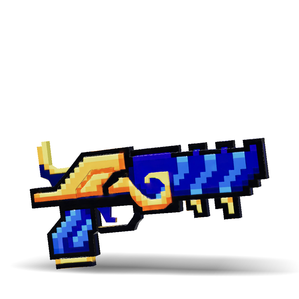 Voxel Pistol 3D Model, Download Free Make The Voxels 3d Model Of ...