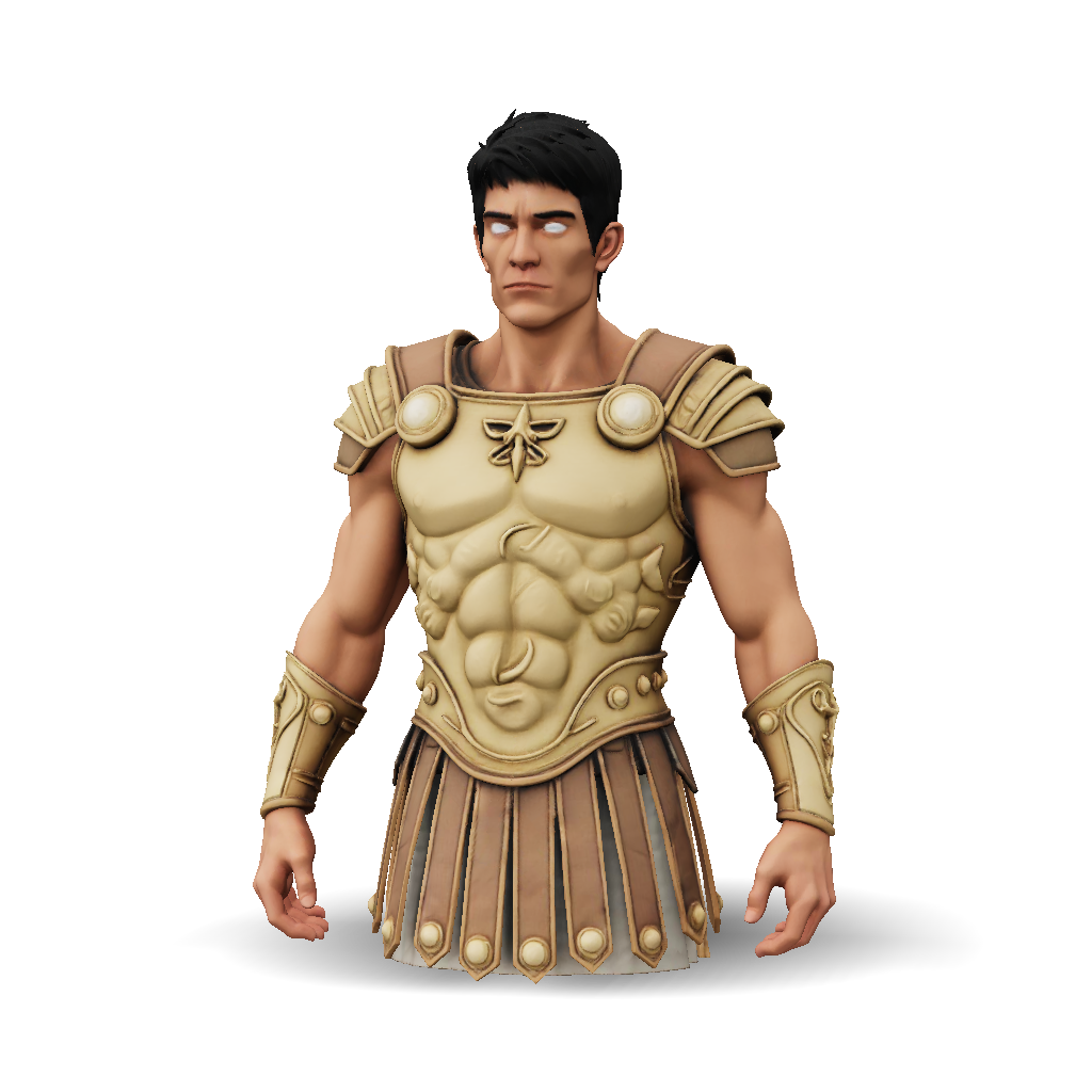 3D Model: Ultra realistic 3D character model of a Greek Demigod older ...