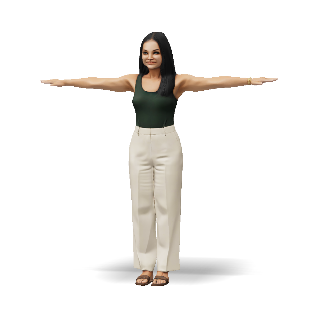 3D Model: turn her into a 3d model