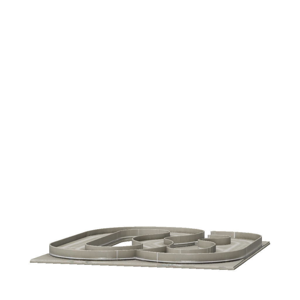 Miniature Racetrack Railing 3D Model: Design a drift optimized miniature race track for 3D printing ...