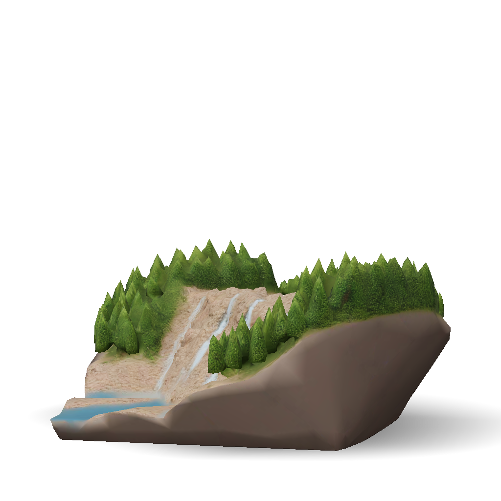 Isometric Rocks Diorama 3D Model: I want an isometric diorama view and it does not necessary ...