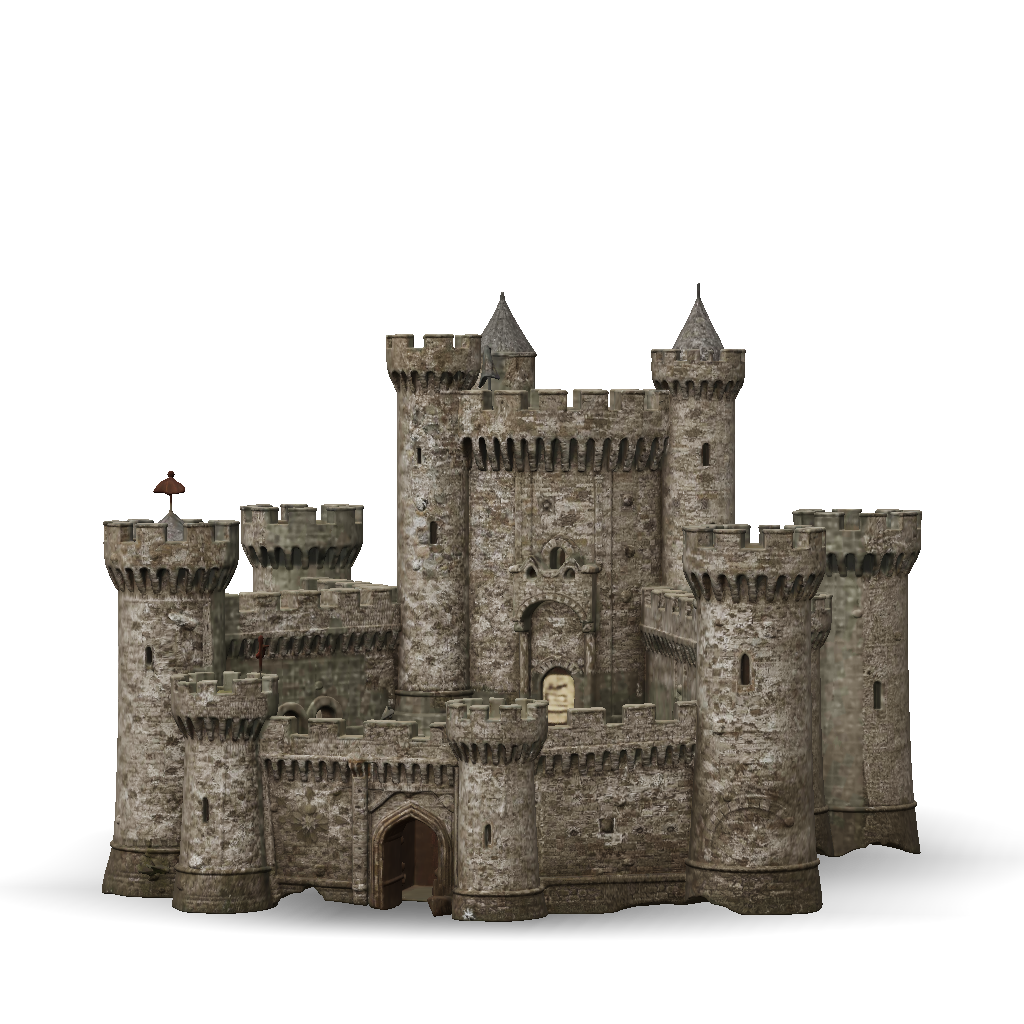 Medieval Castle 3D Model: Create A Large Hyper Realistic Medieval Stone ...