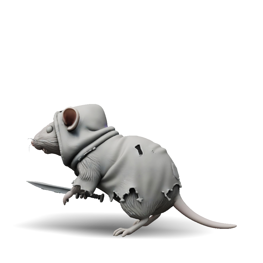 3D Model: A high detail 3D printable miniature sculpture of a bipedal ...