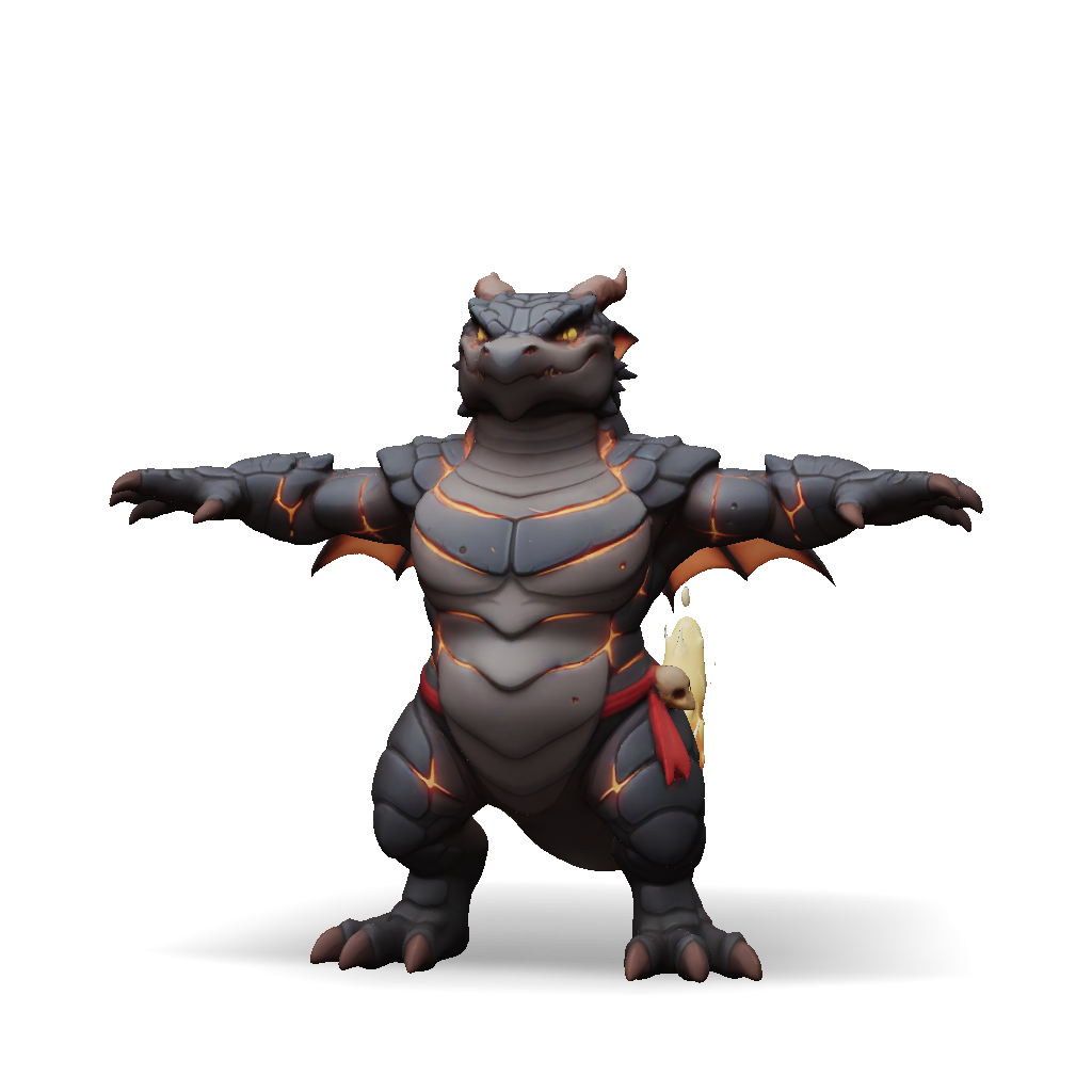 3D Model: Stylized 3D MOBA giant hero character concept Pyrrhus female ...