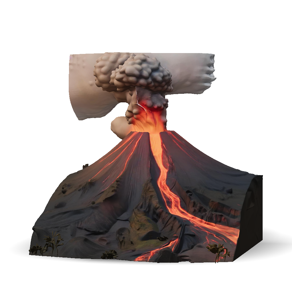 3D Model: Create an ultra realistic 3D cinematic render of Mayon ...