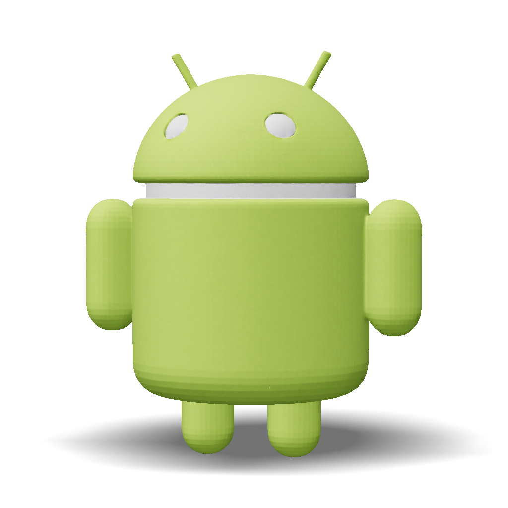 3D Model: green muscular android torso with white stripes Android ...