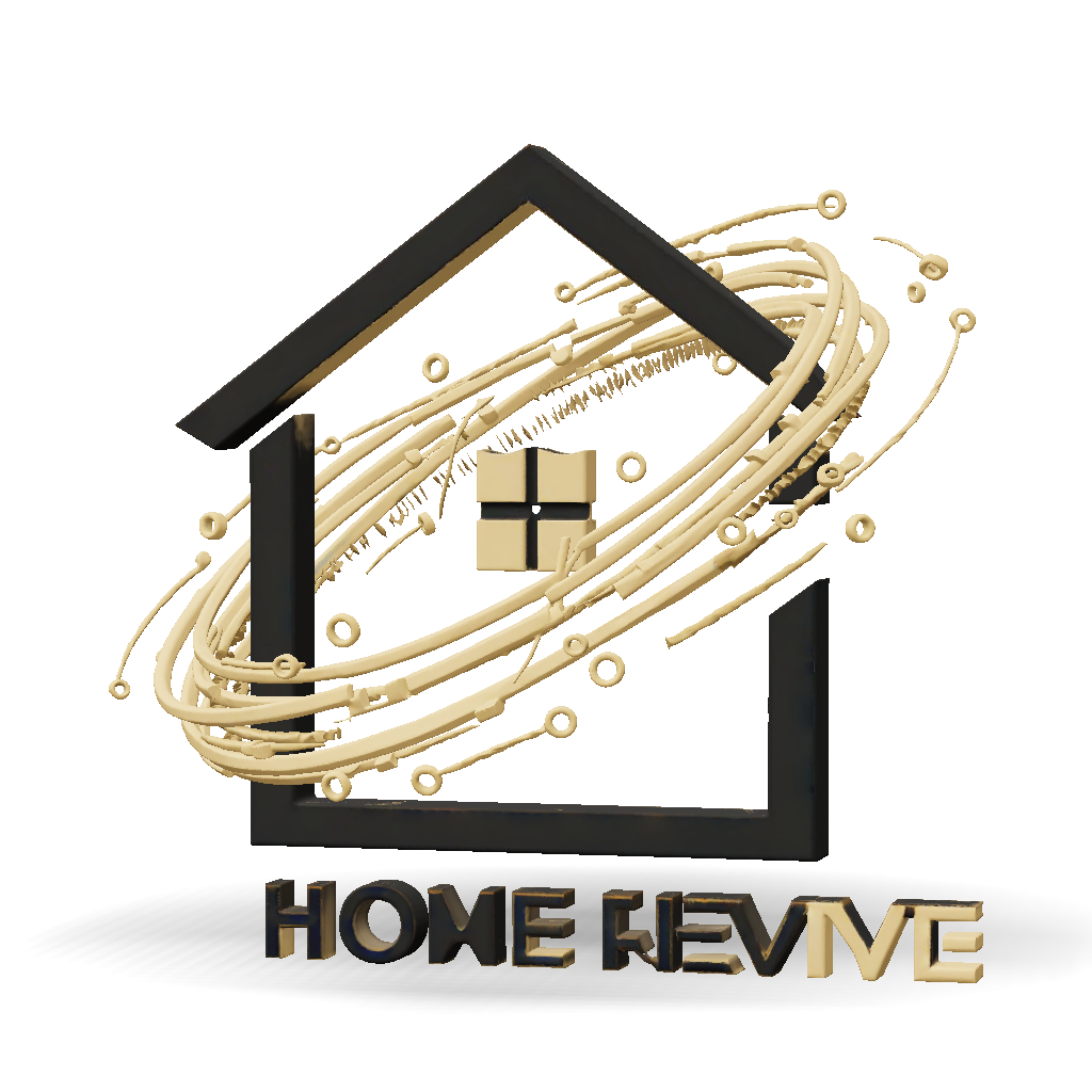3D Model: Modern luxury logo for AI Home Revive minimalist house icon ...